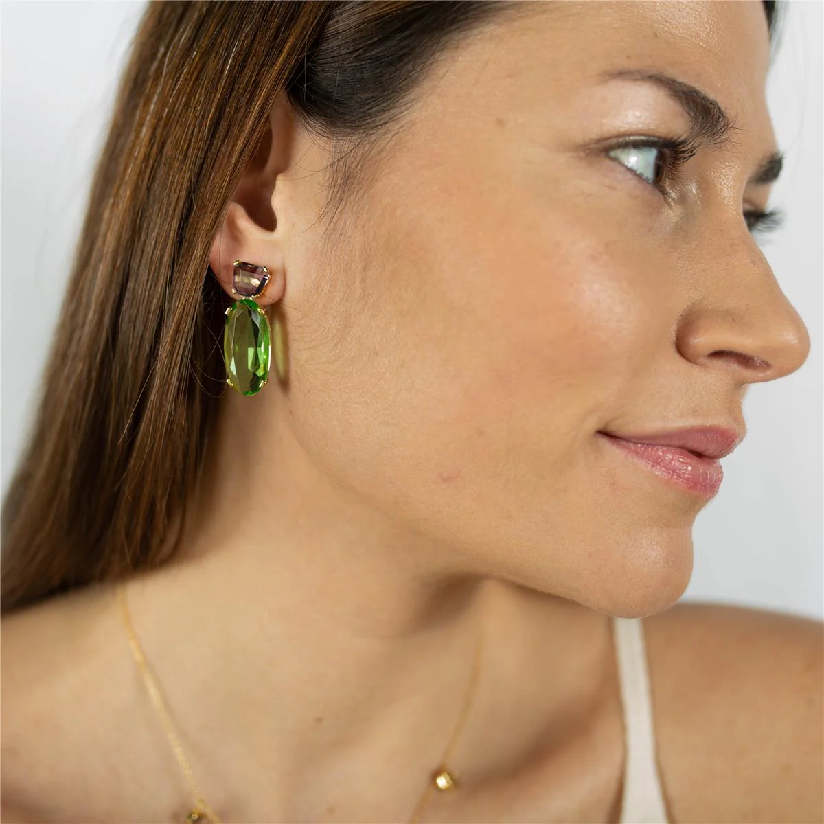 Pendientes Cate Plata De Ley 925 - Cate VERDE - Image 4