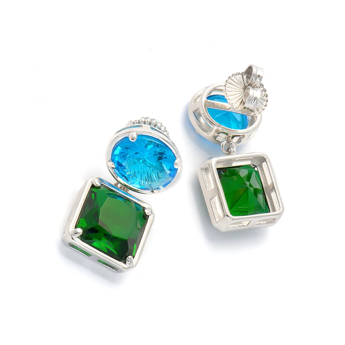 Pendientes Cathame Plata De Ley 925 - Cathame AZUL - Image 3