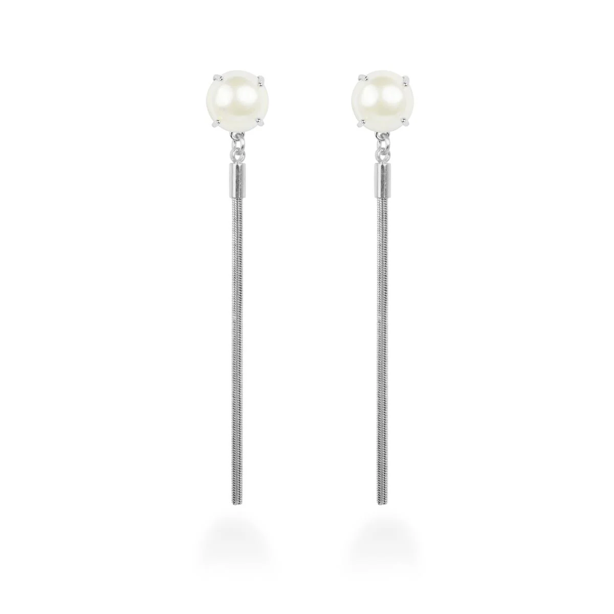 Pendientes Century acabado en Rodio - Century BLANCO
