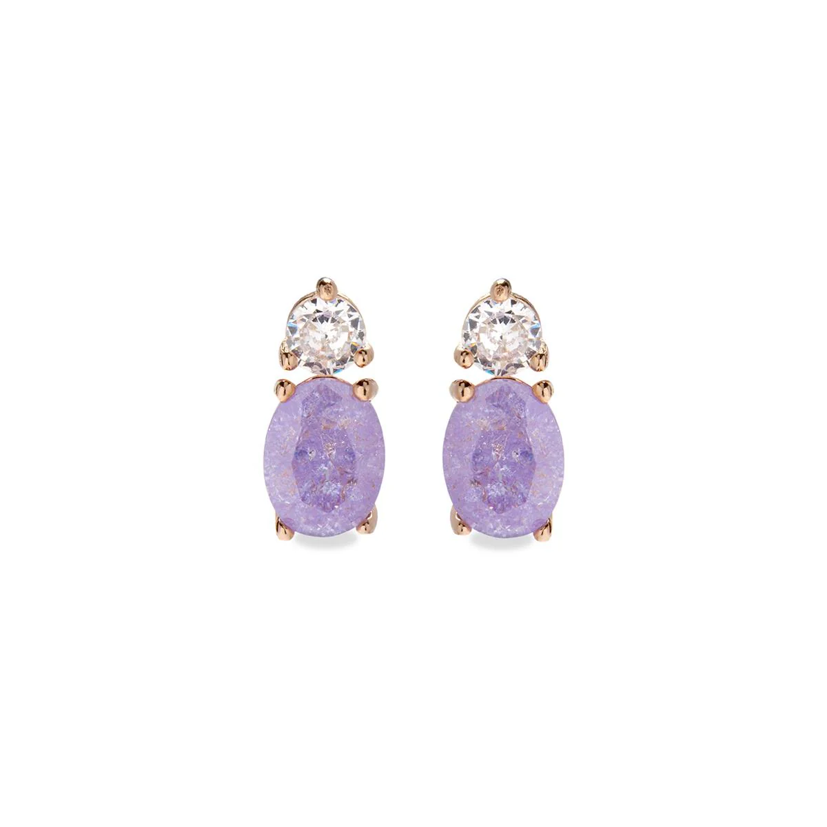 Pendientes Ceoljo Plata De Ley 925 - Ceoljo MORADO