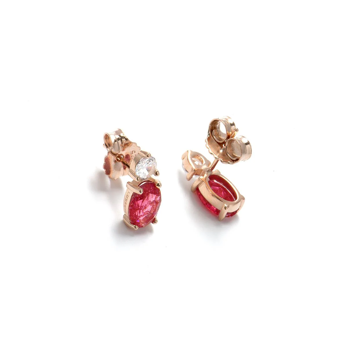 Pendientes Ceoljo Plata De Ley 925 - Ceoljo ROSA - Image 3