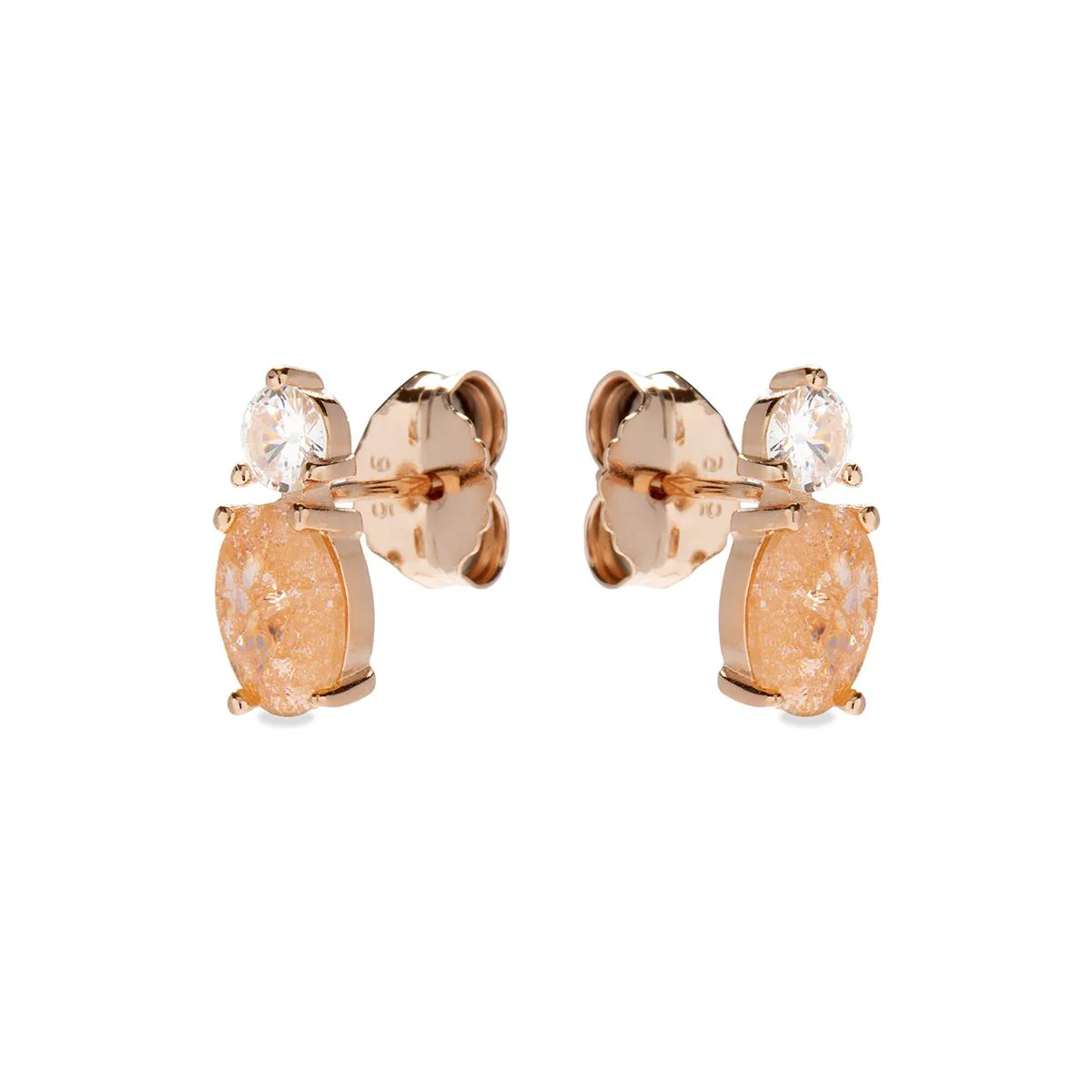 Pendientes Ceoljo Plata De Ley 925 - Ceoljo NARANJA - Image 2
