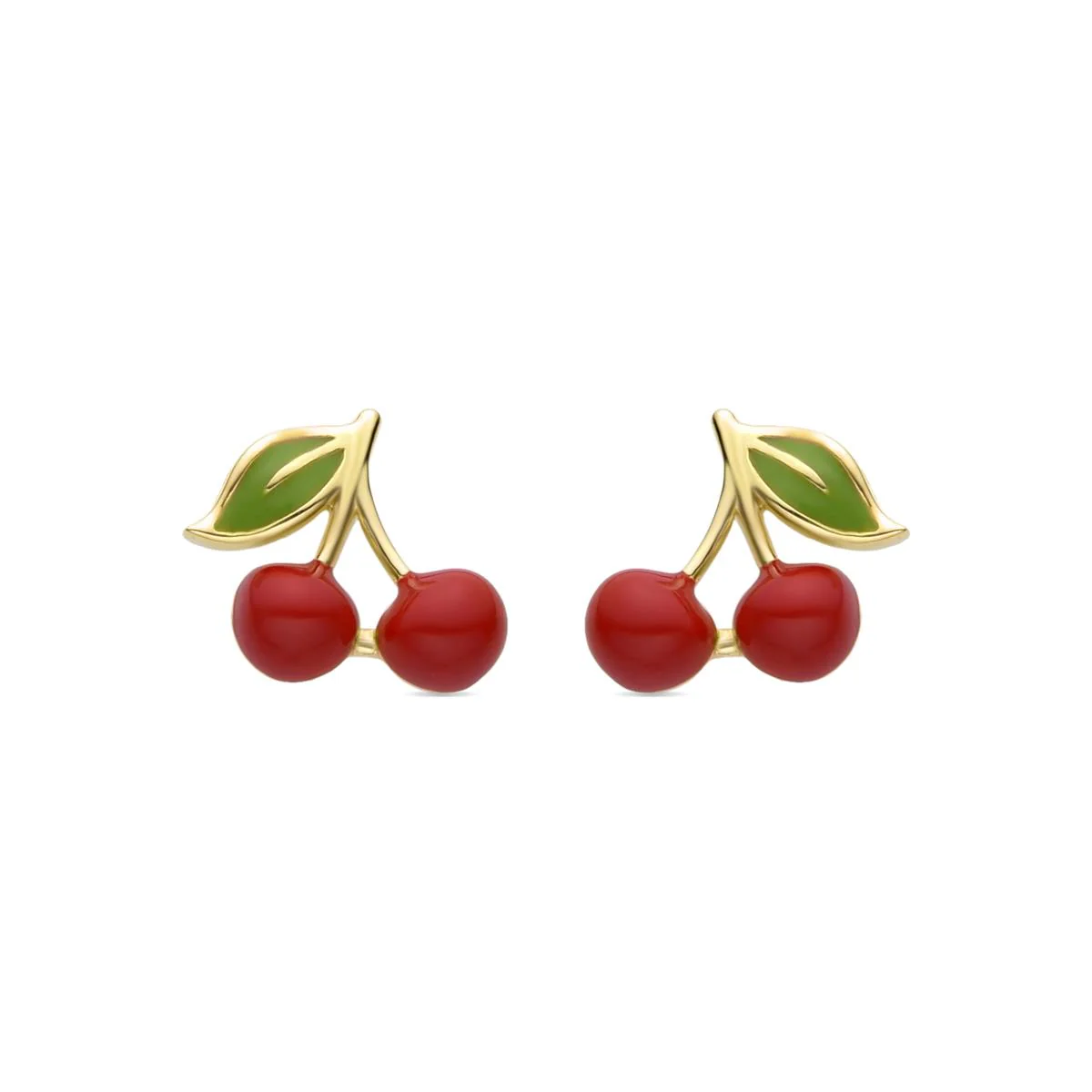 Pendientes Cherry Plata de Ley 925 - Cherry ROJO