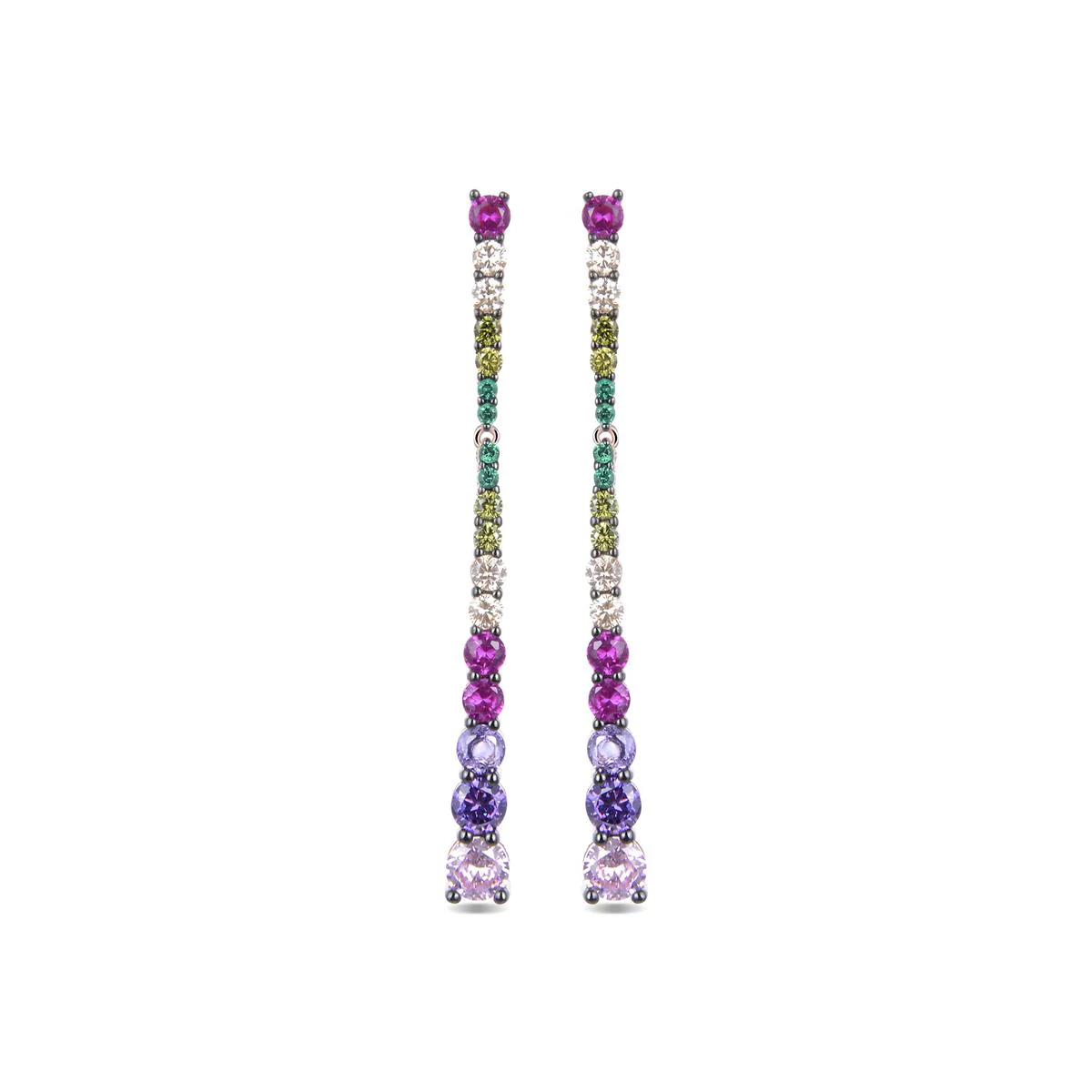 Pendientes Chetman Plata De Ley 925 - Chetman MULTICOLOR