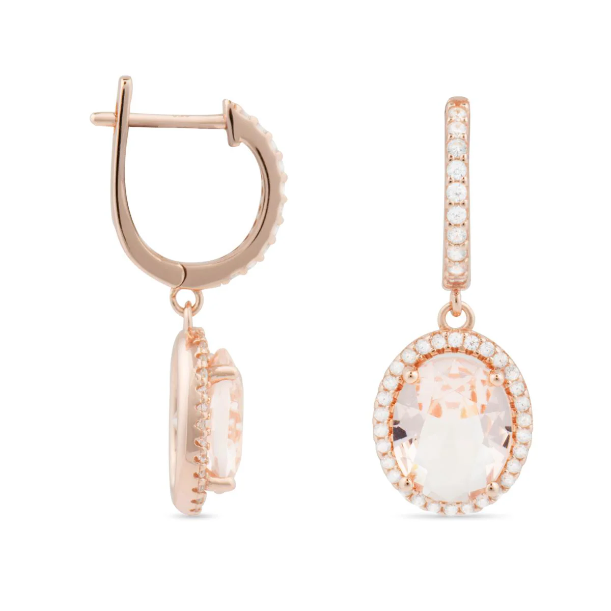 Pendientes Ciclia Plata De Ley 925 - Ciclia ROSA