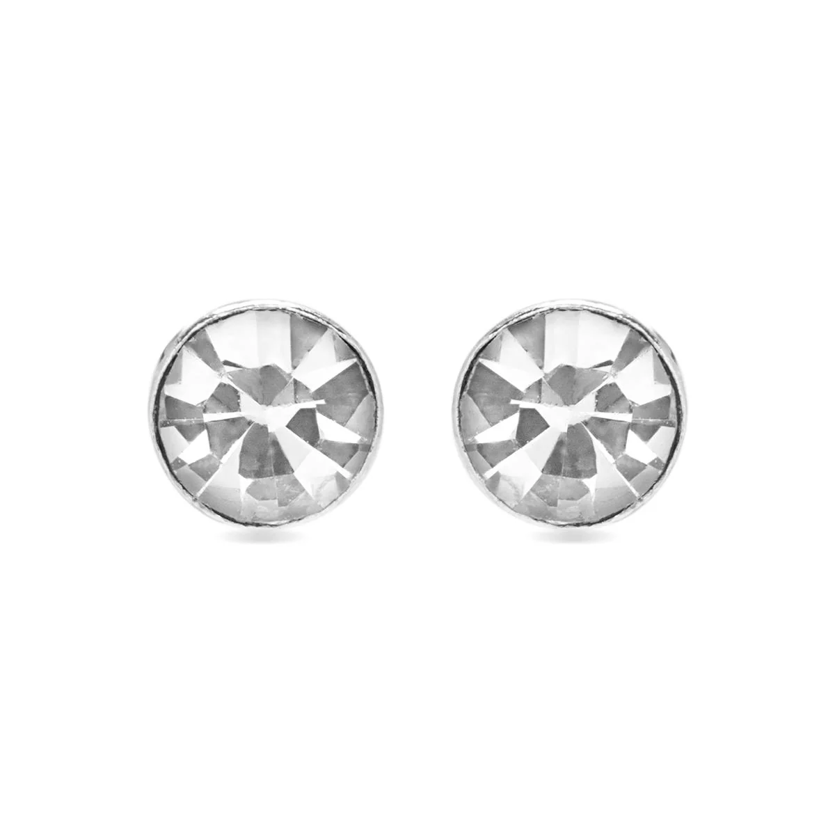 Pendientes Circulo Plata De Ley 925 - Circulo BLANCO