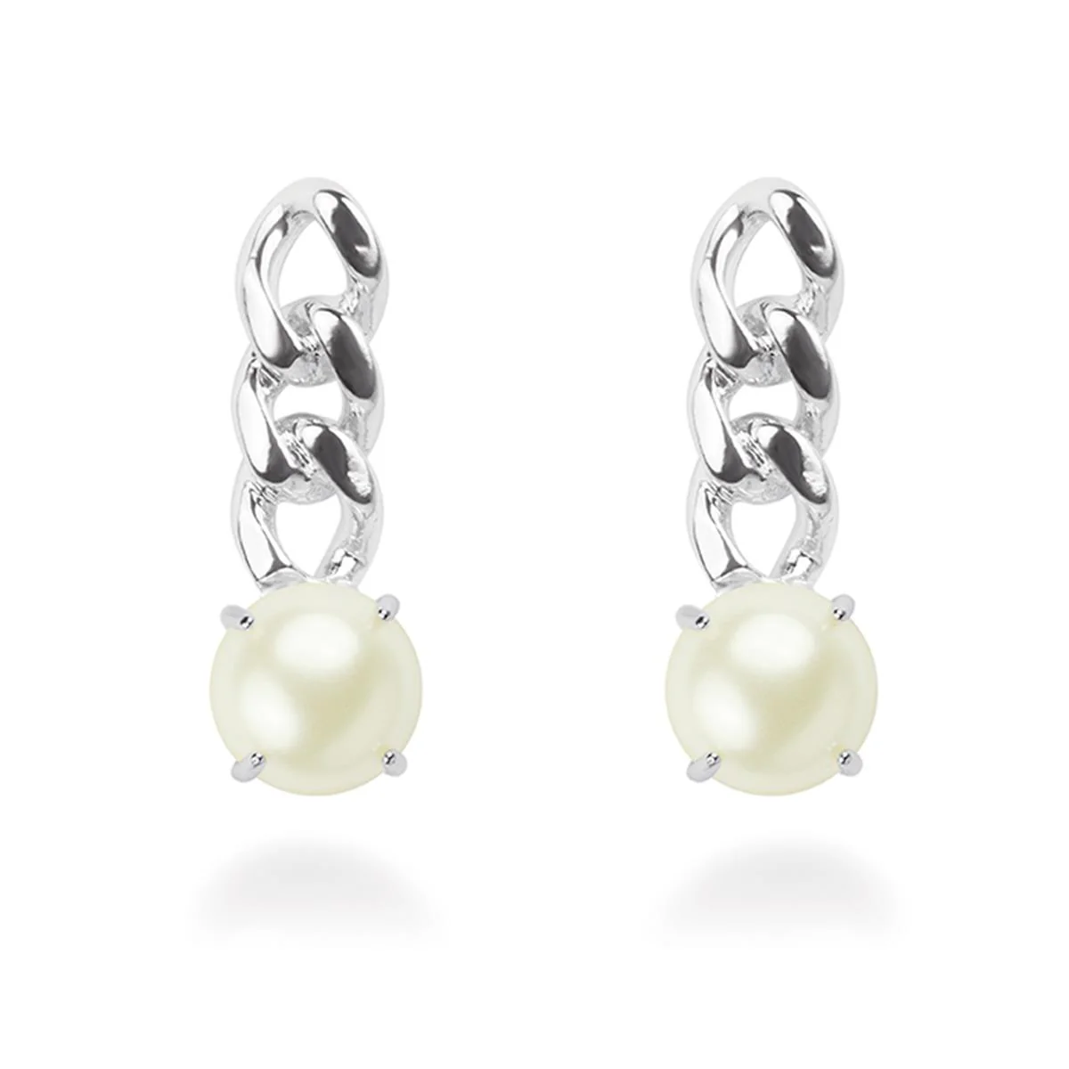 Pendientes Clarion acabado en Rodio - Clarion BLANCO