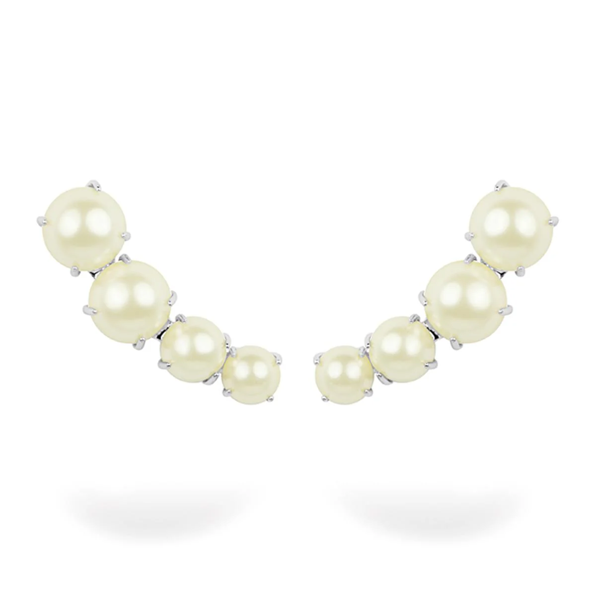 Pendientes Clarion acabado en Rodio - Clarion BLANCO