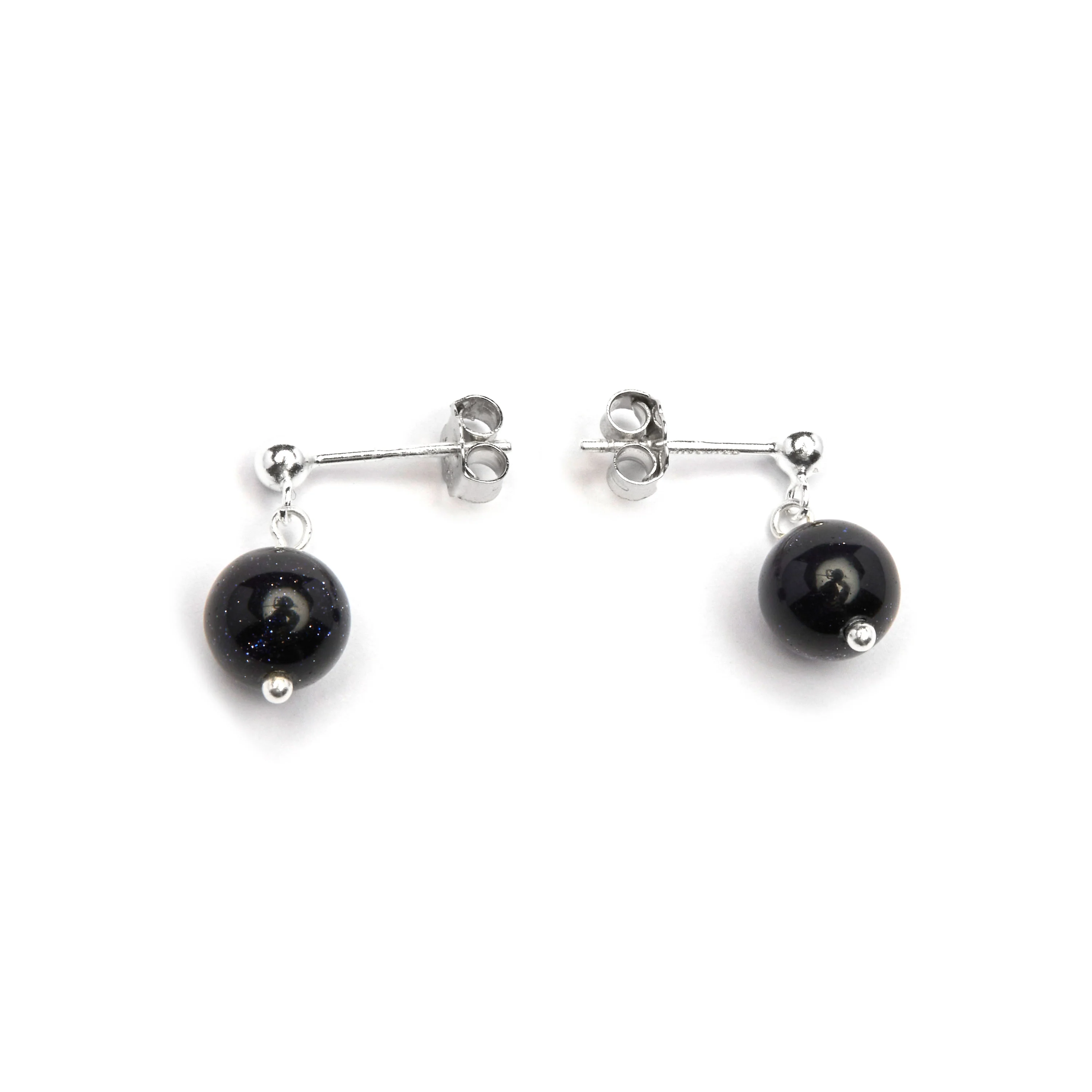 Pendientes de Plata de Ley 925 con Onix acabados en rodio - Coleki - Image 3