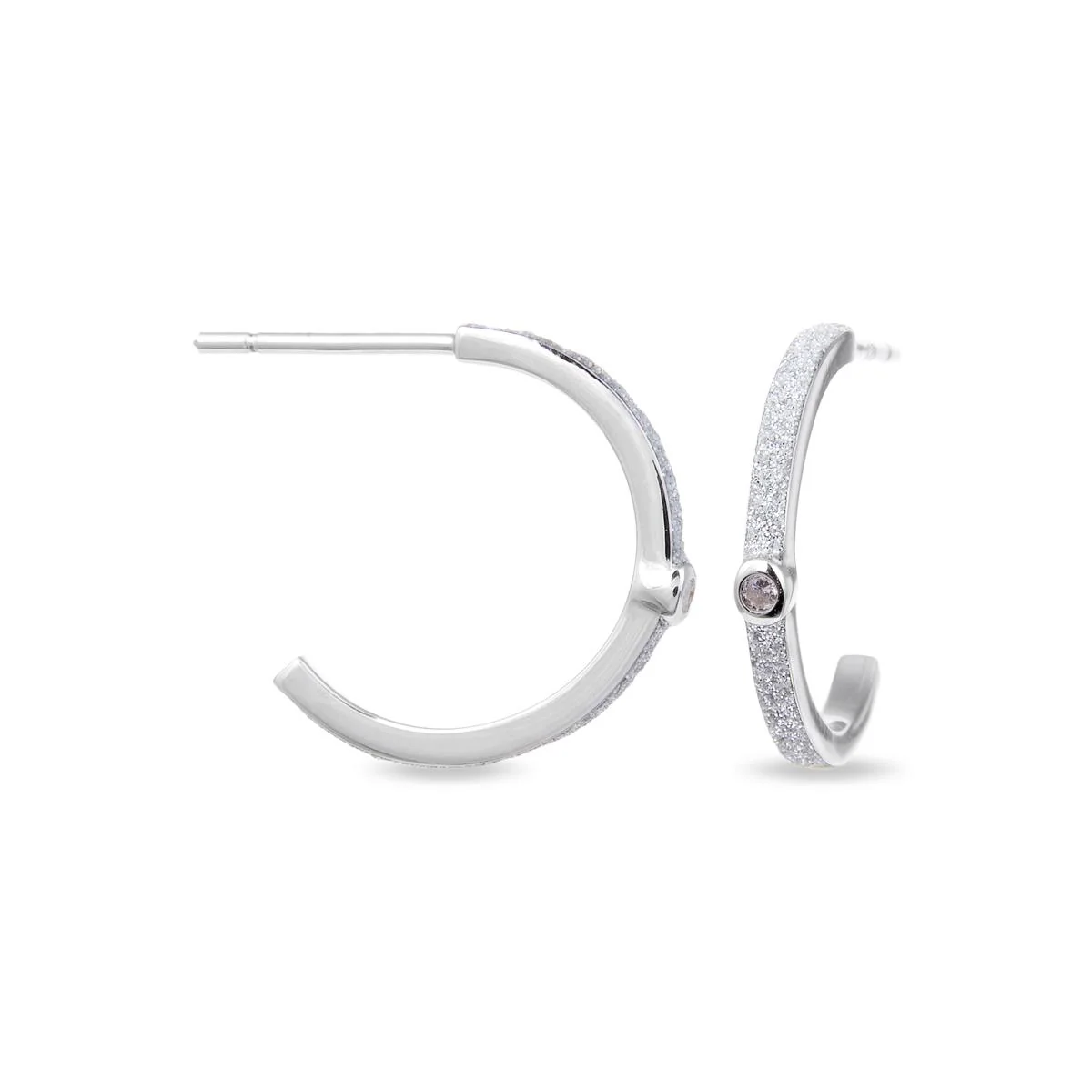 Pendientes Crecto Plata De Ley 925 - Crecto BLANCO