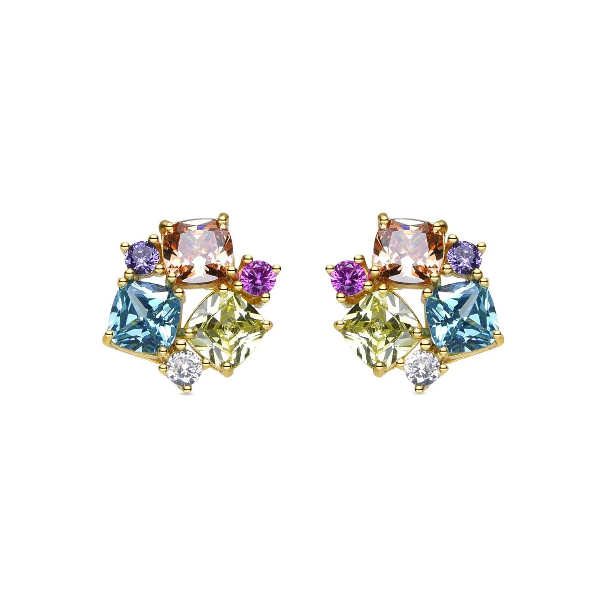 Pendientes Dairen Plata de Ley 925 - Dairen MULTICOLOR
