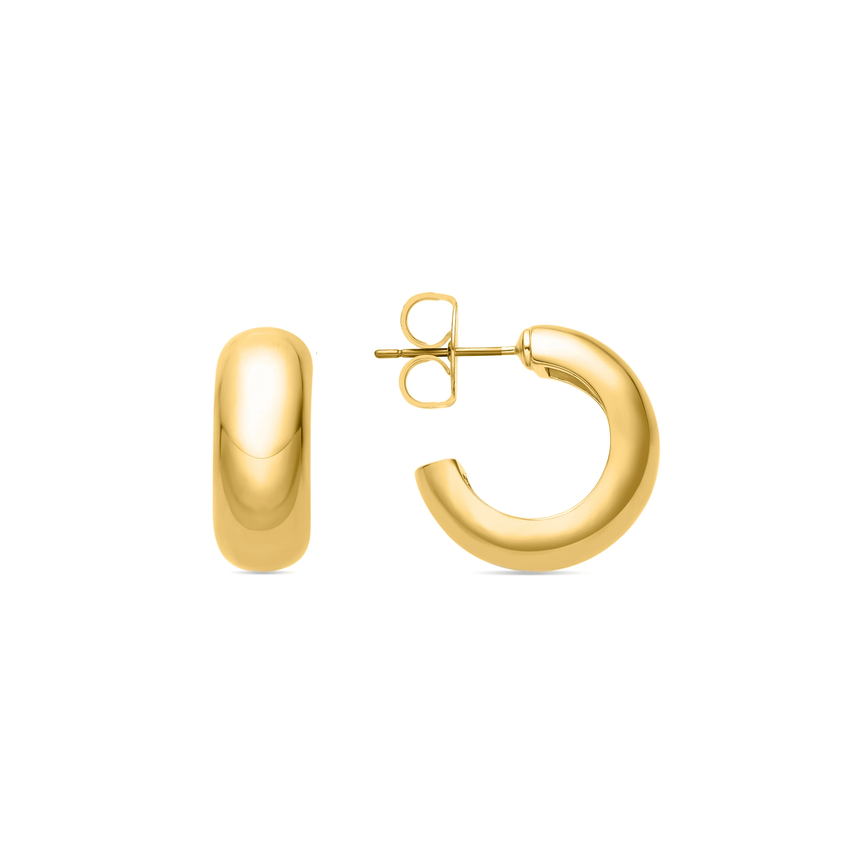Pendientes de 18,5mm de diámetro acabado Oro Amarillo 18K - Dalra