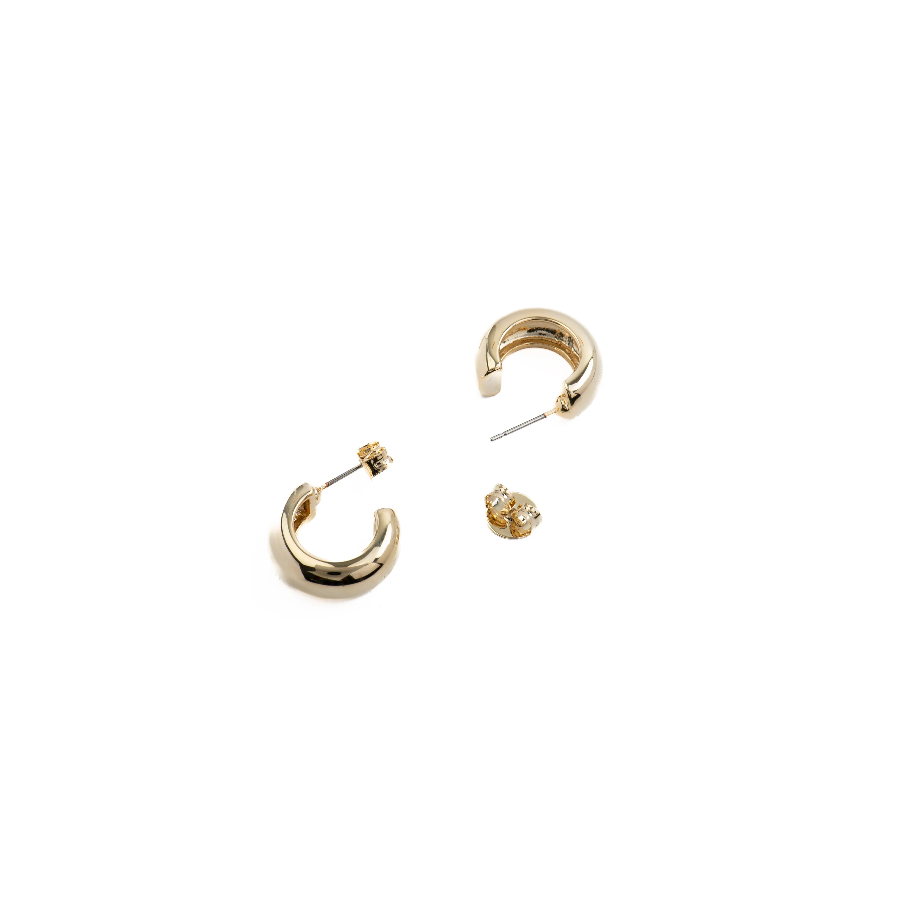 Pendientes de 18,5mm de diámetro acabado Oro Amarillo 18K - Dalra - Image 5