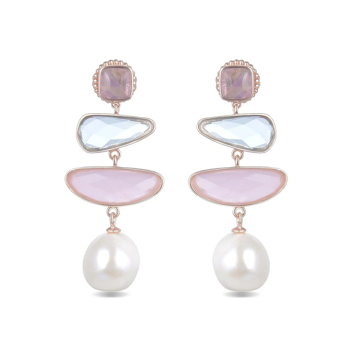 Pendientes Dania Plata De Ley 925 - Dania MULTICOLOR