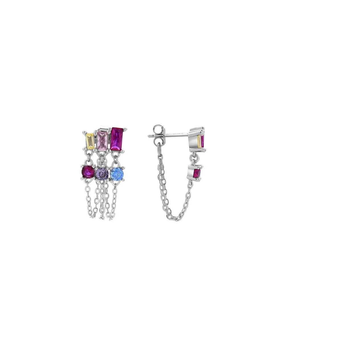 Pendientes Dapak Plata de Ley 925 - Dapak MULTICOLOR