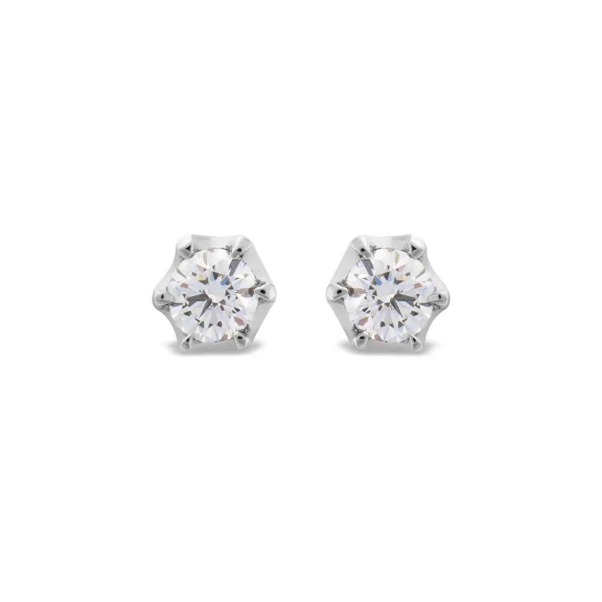 Pendientes Luxenter Oro De Ley De 18 Quilates - Dare BLANCO