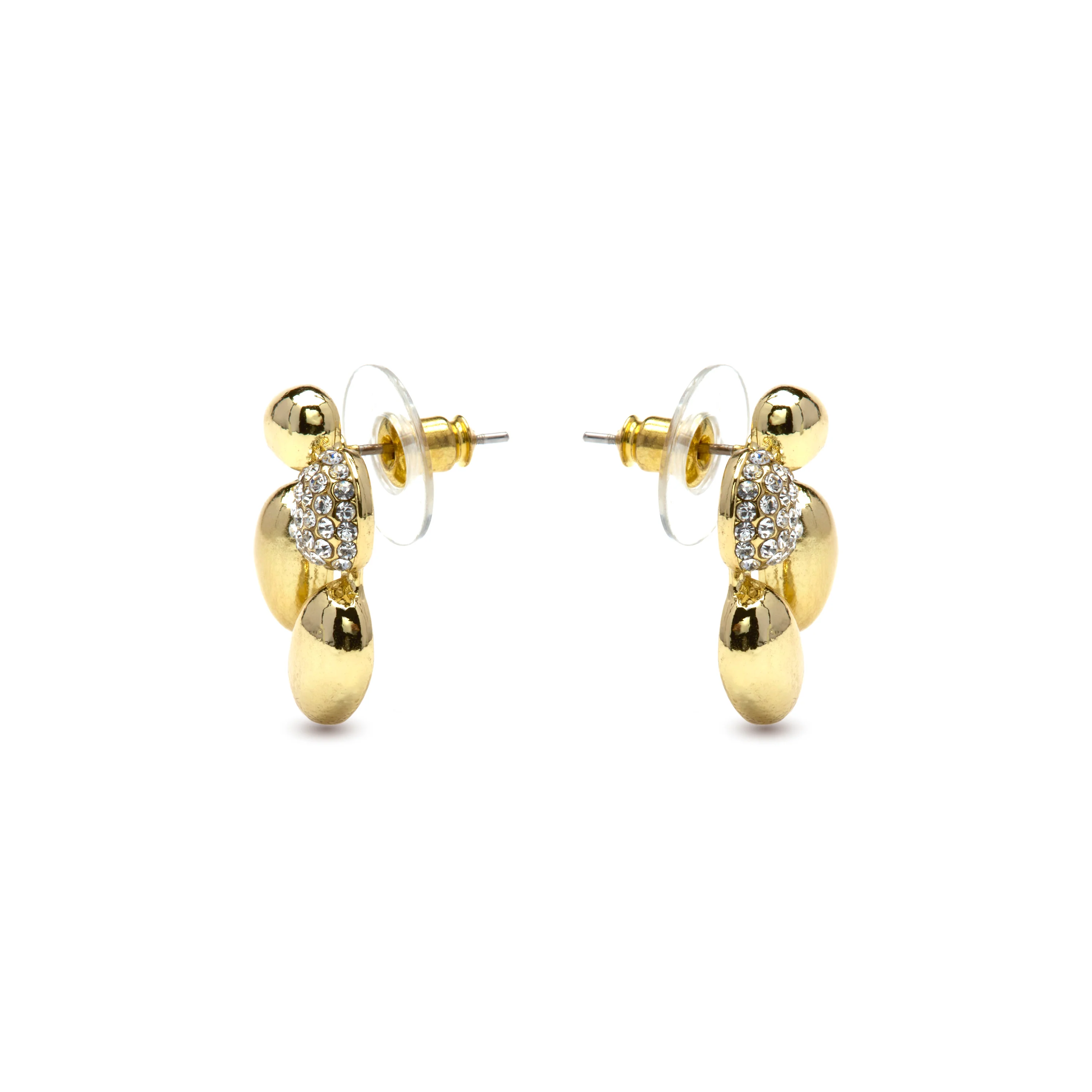 Pendientes de Circonita Brillante acabado en oro amarillo 18k - Dau - Image 3