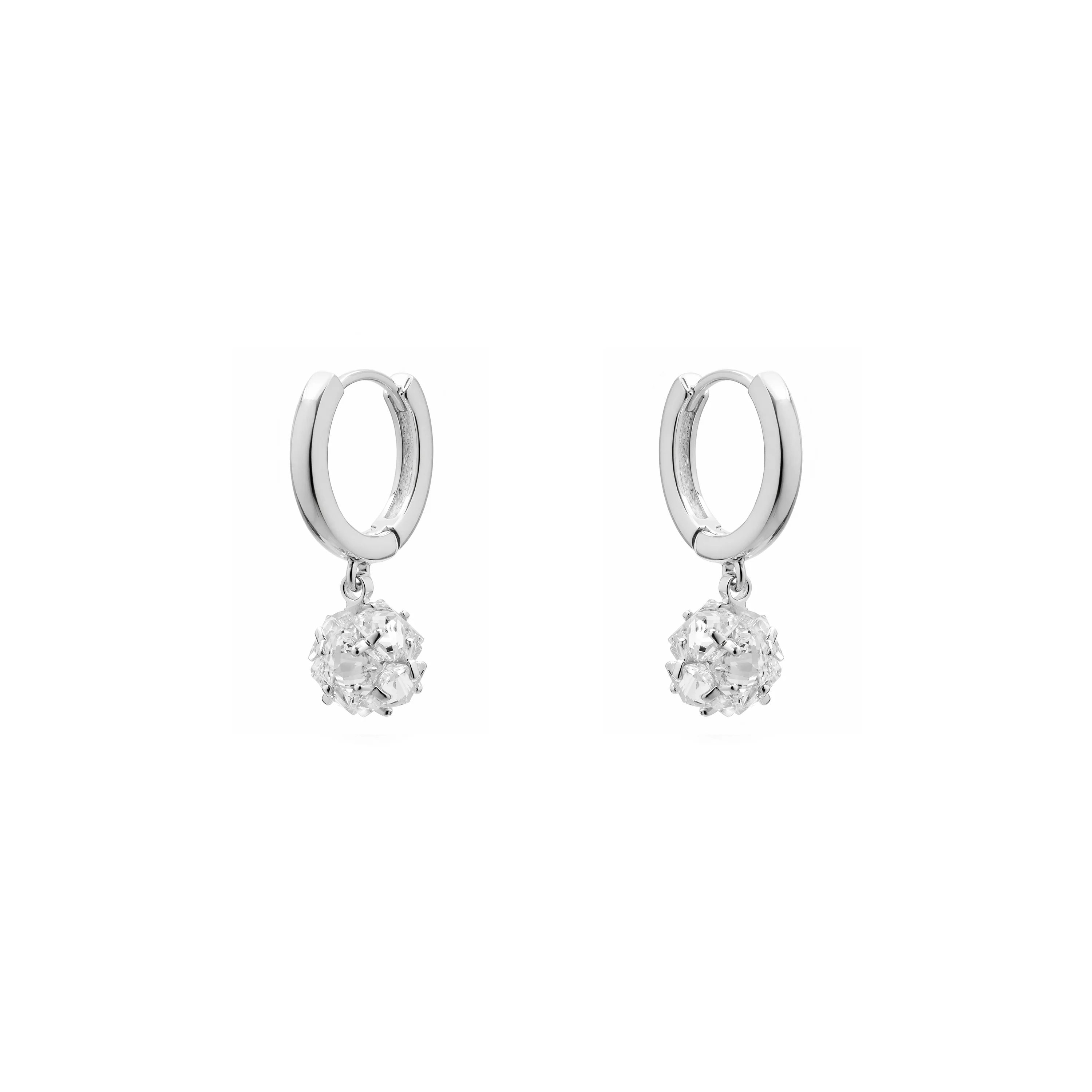 Pendientes de Circonita Brillante Acabado En Plata - Imruq - Image 3