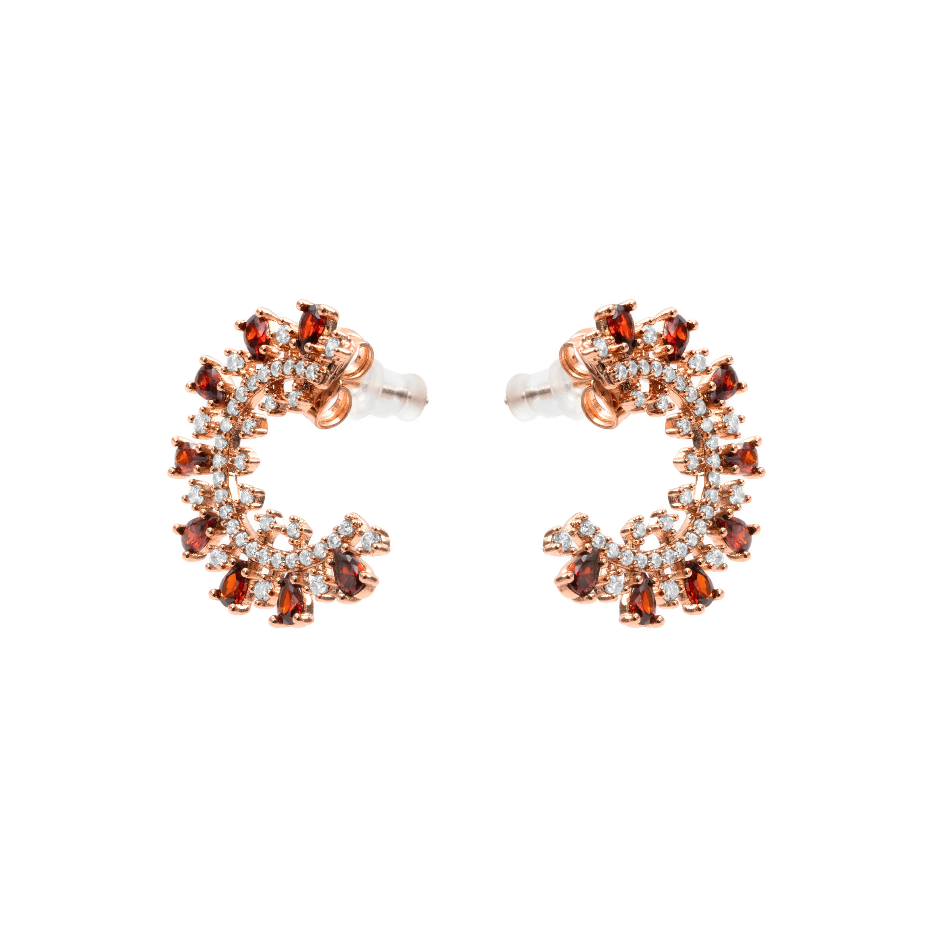 Pendientes de Circonita Ópalo de Fuego acabado en oro rosa de 18k - Boys - Image 3