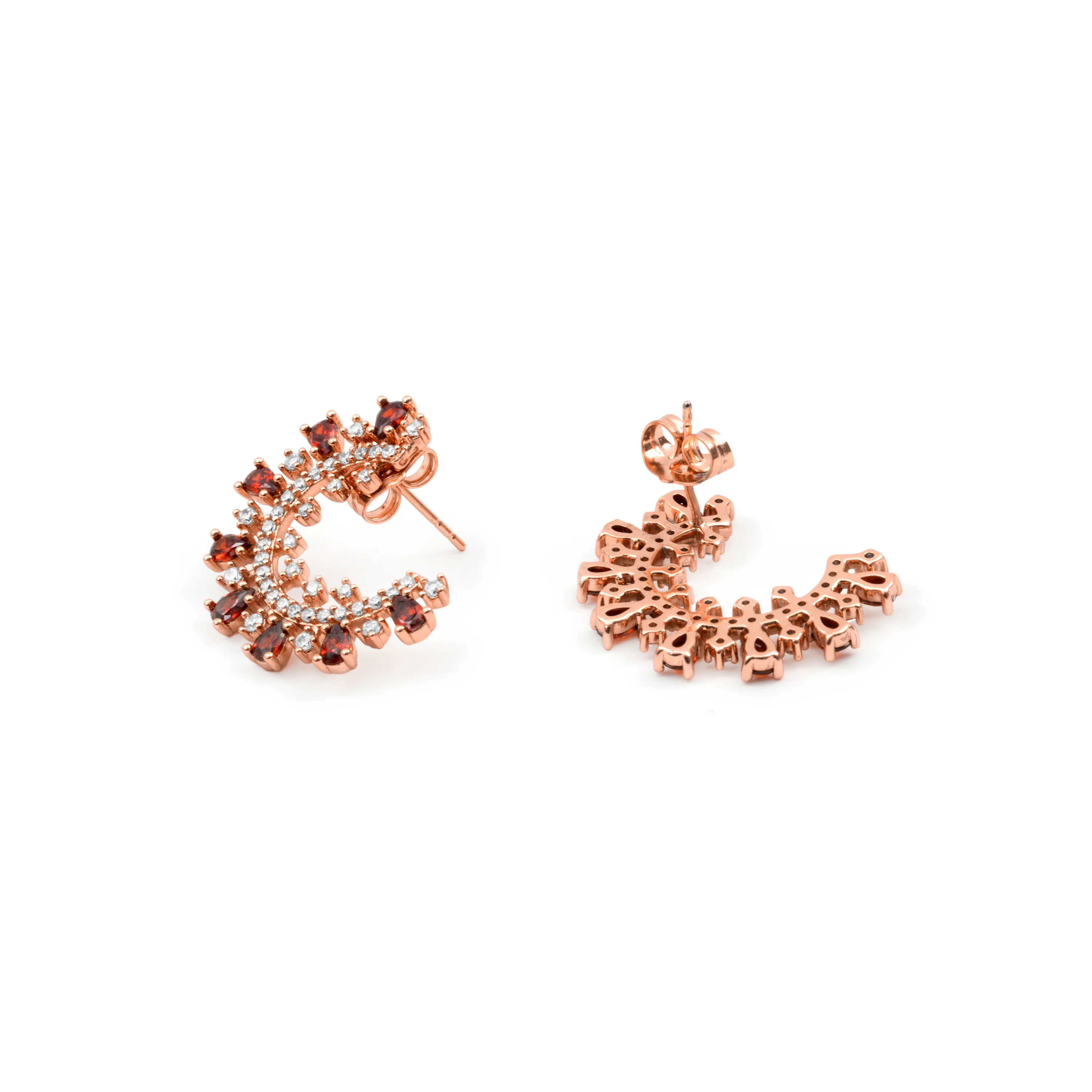 Pendientes de Circonita Ópalo de Fuego acabado en oro rosa de 18k - Boys - Image 5