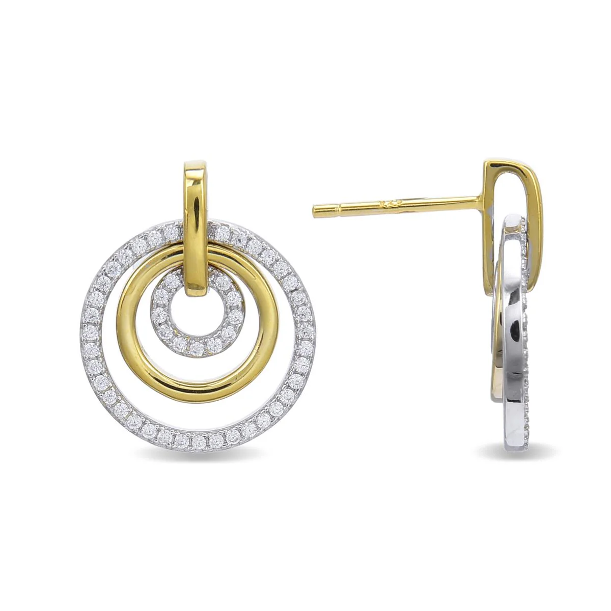 Pendientes Delerex Plata De Ley 925 - Delerex BLANCO