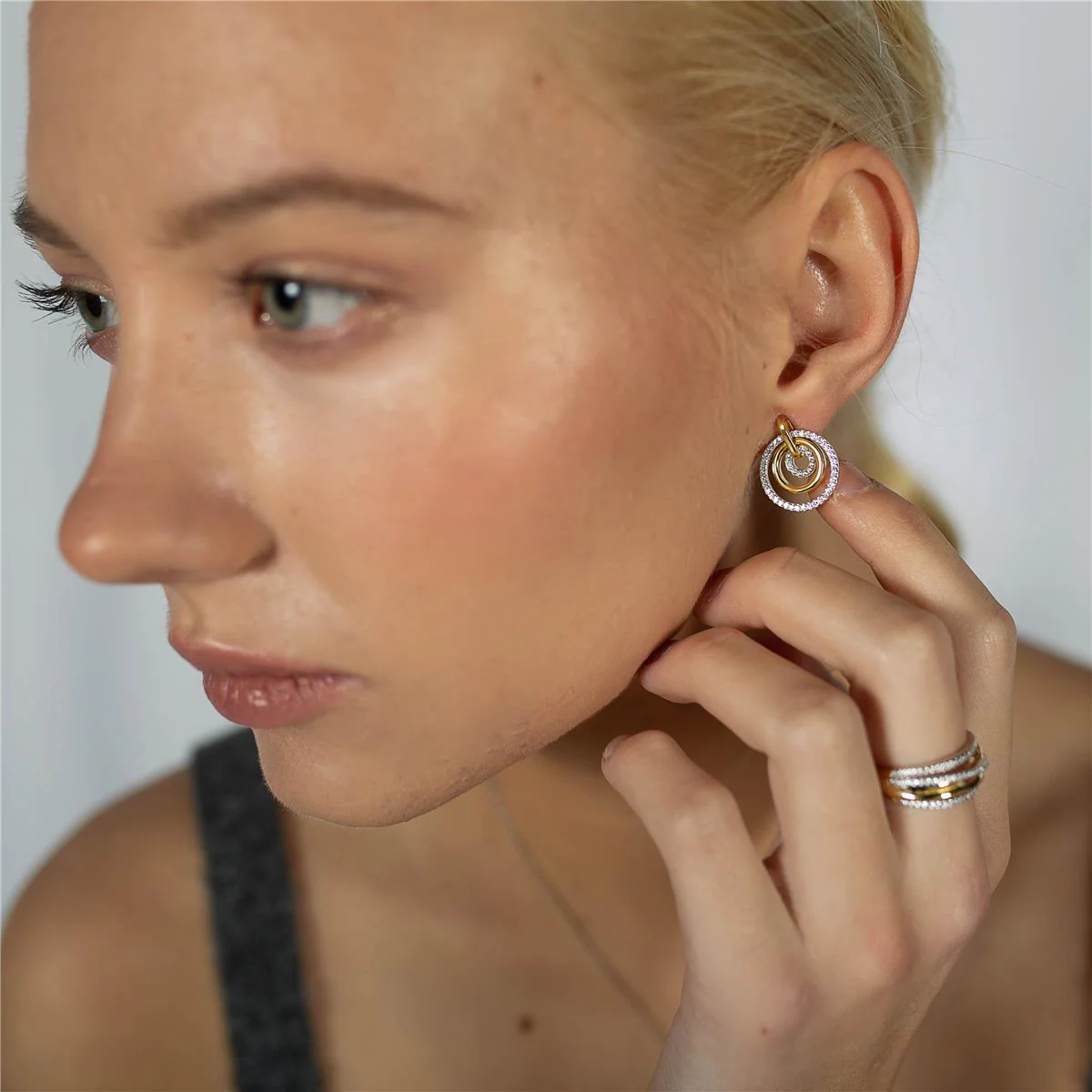 Pendientes Delerex Plata De Ley 925 - Delerex BLANCO - Image 4