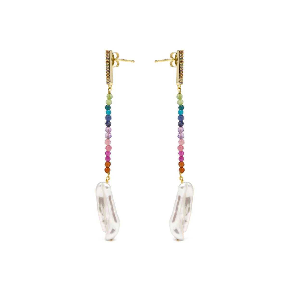 Pendientes dephia Plata de Ley 925 - Dephia BLANCO - Image 2