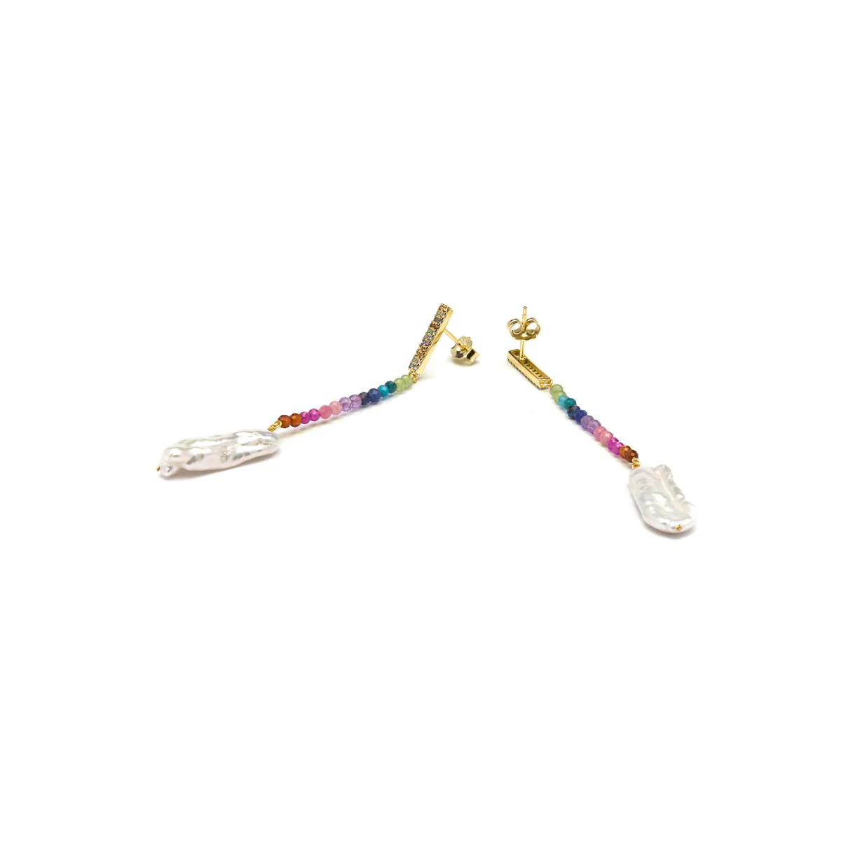 Pendientes dephia Plata de Ley 925 - Dephia BLANCO - Image 3