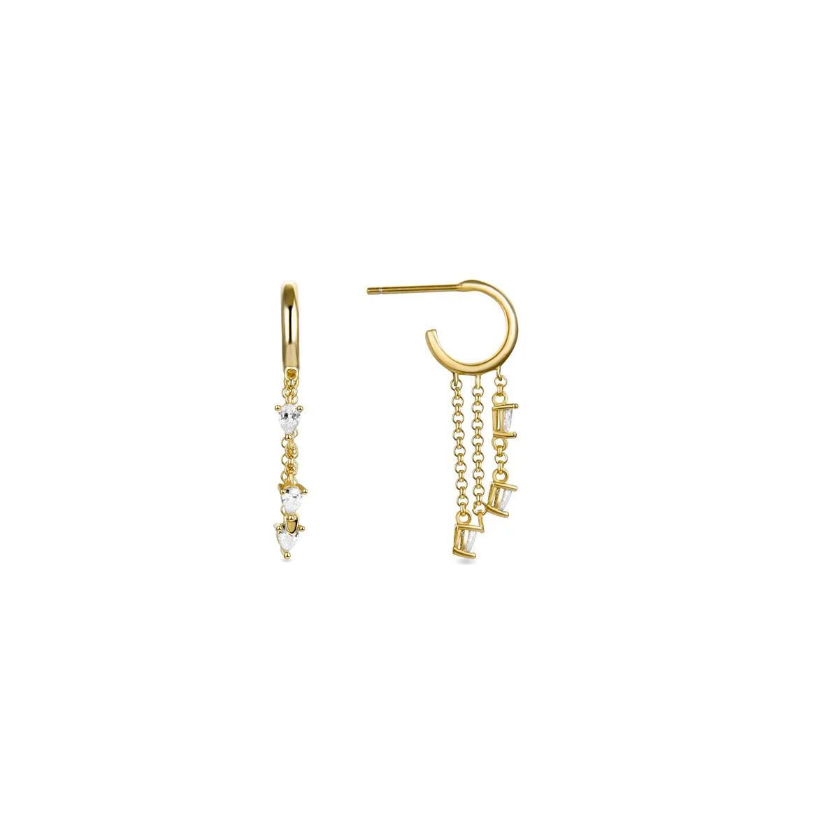 Pendientes Desyh Plata De Ley 925 - Desyh AMARILLO
