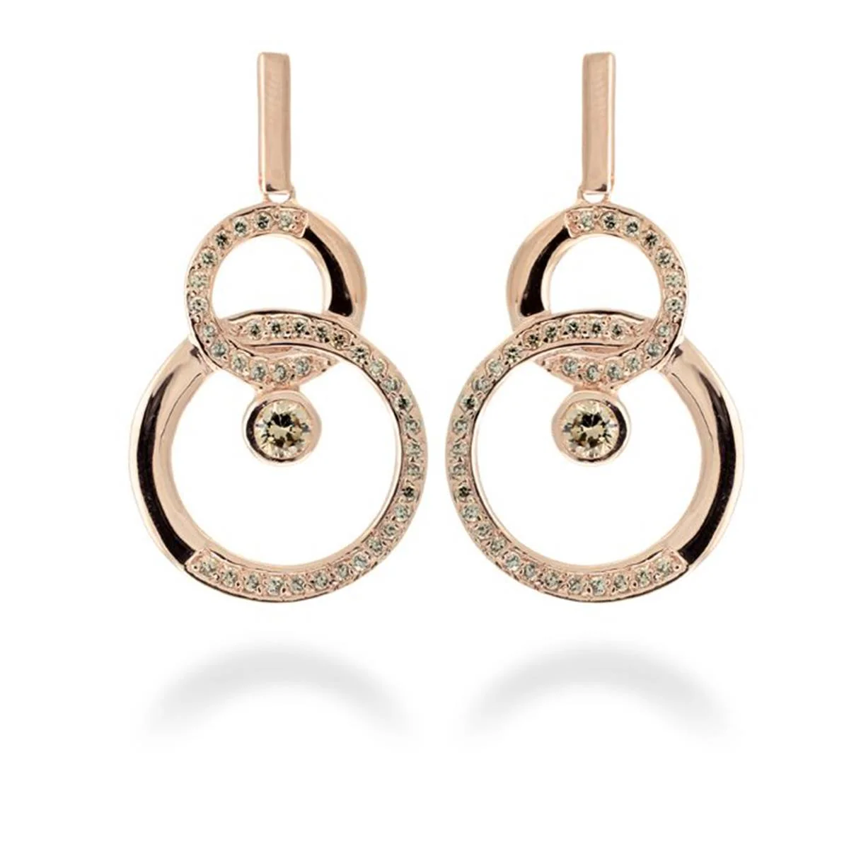 Pendientes Diara Plata De Ley 925 - Diara AMARILLO