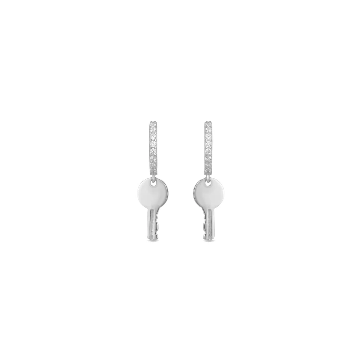 Pendientes Dikar Plata De Ley 925 - Dikar BLANCO