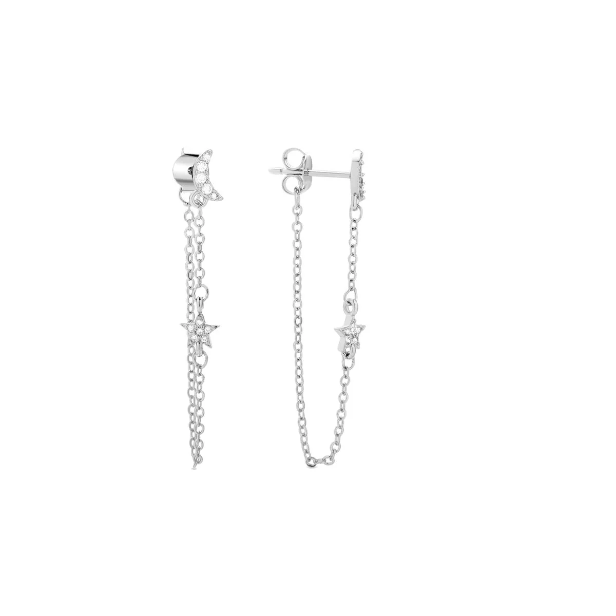 Pendientes Dimy acabado plata - Dimy BLANCO