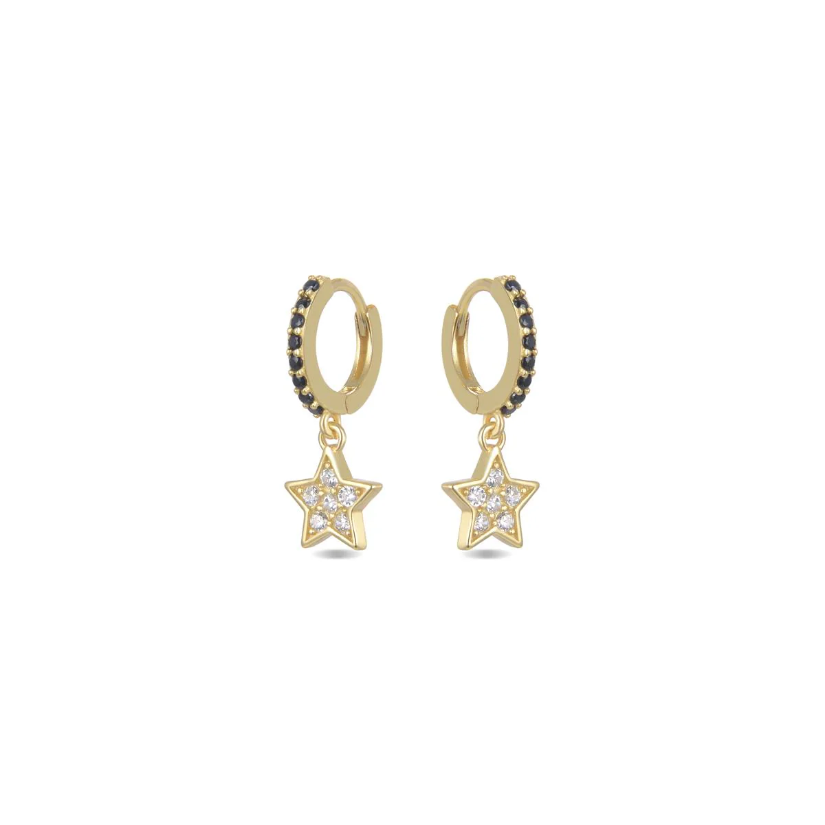 Pendientes Disrek Plata De Ley 925 - Disrek NEGRO - Image 2