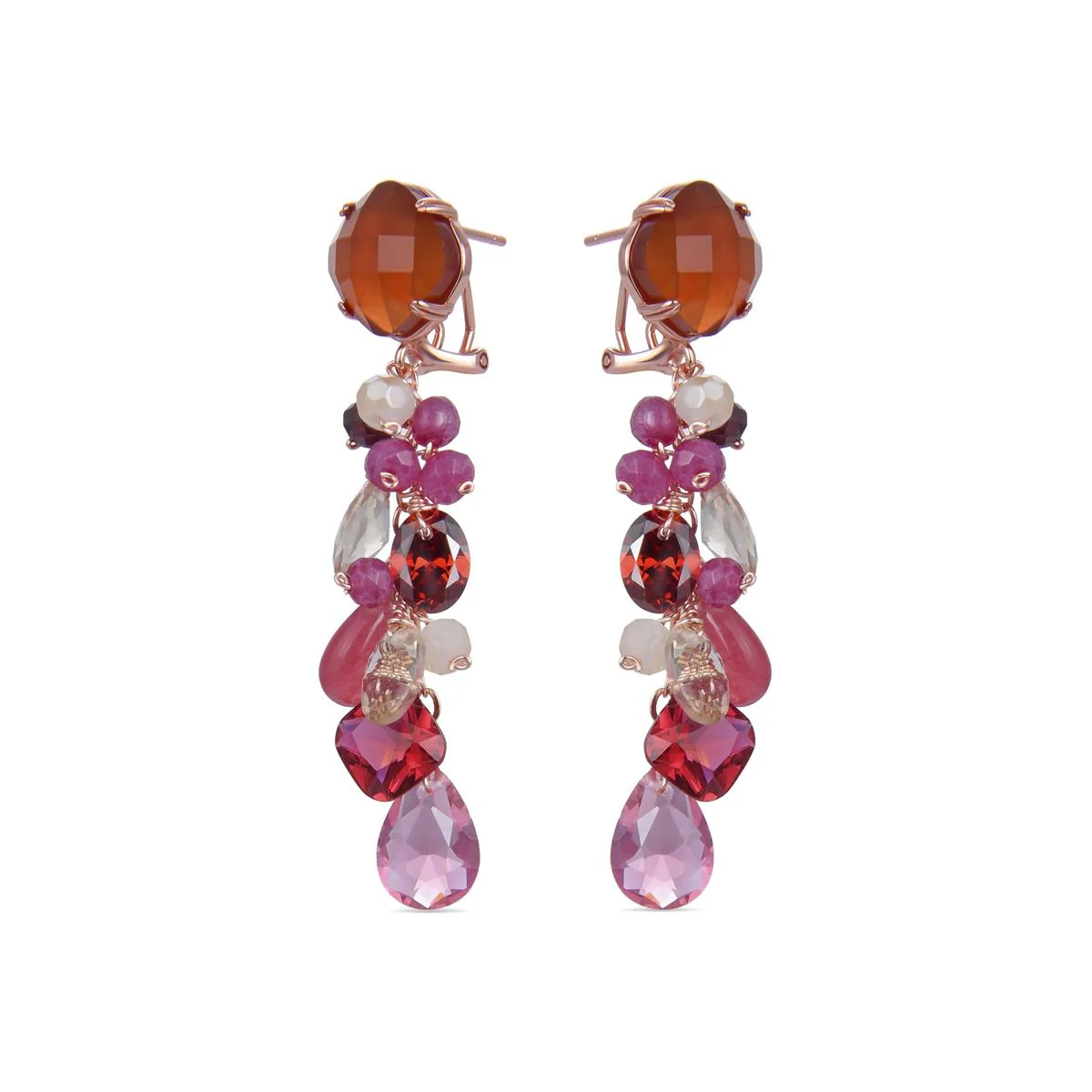 Pendientes Docmuz Plata De Ley 925 - Docmuz ROJO - Image 2