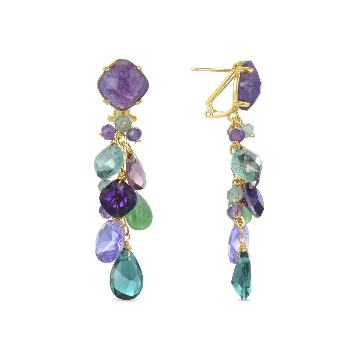 Pendientes Docmuz Plata De Ley 925 - Docmuz MULTICOLOR