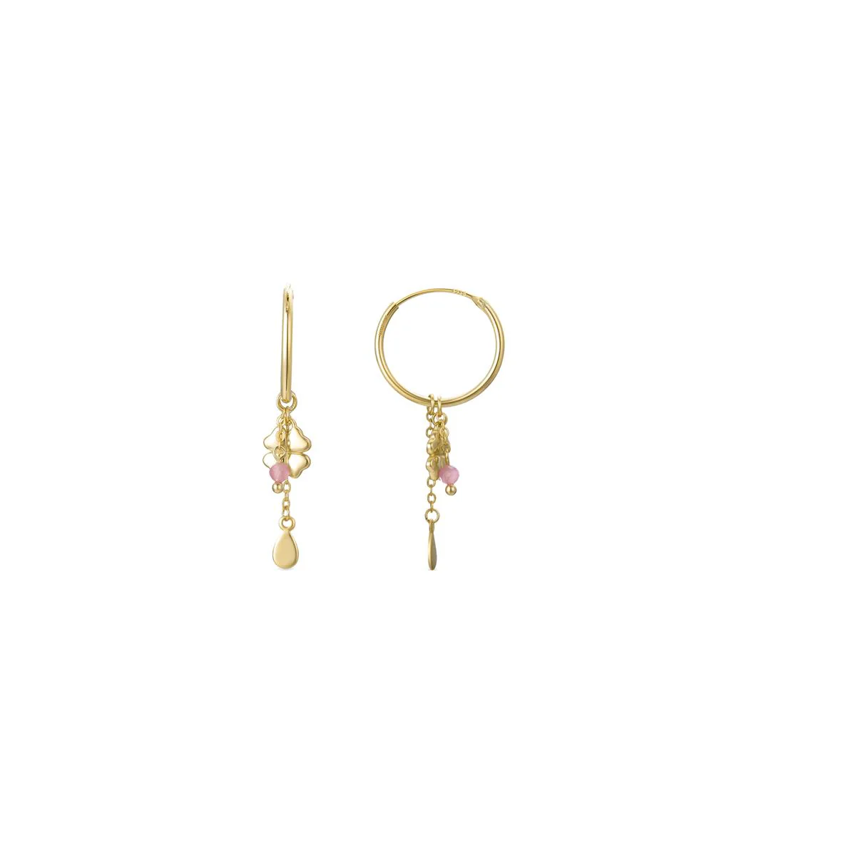 Pendientes Douala Plata De Ley 925 - Douala ROJO