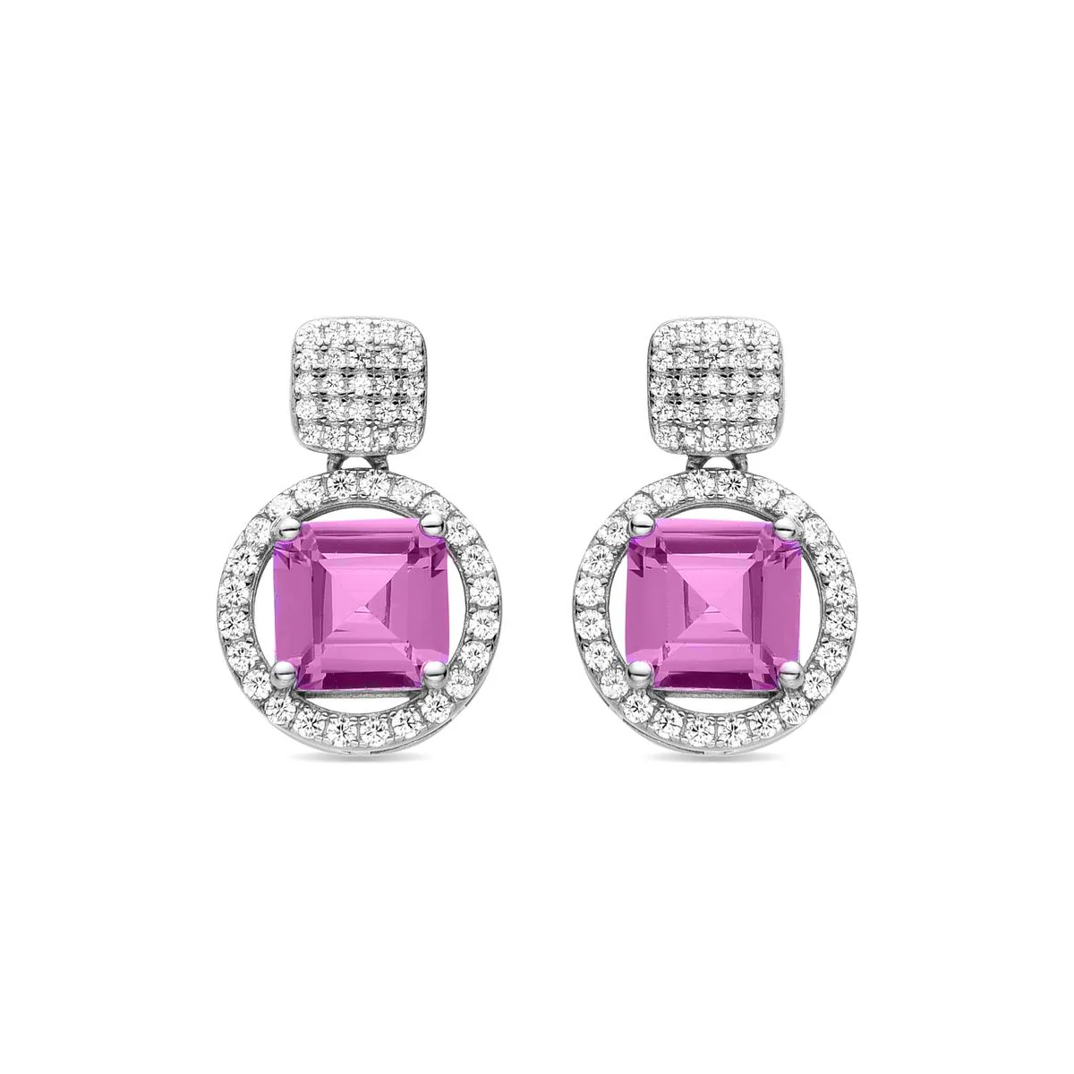 Pendientes Drevara Plata de Ley 925 - Drevara ROSA