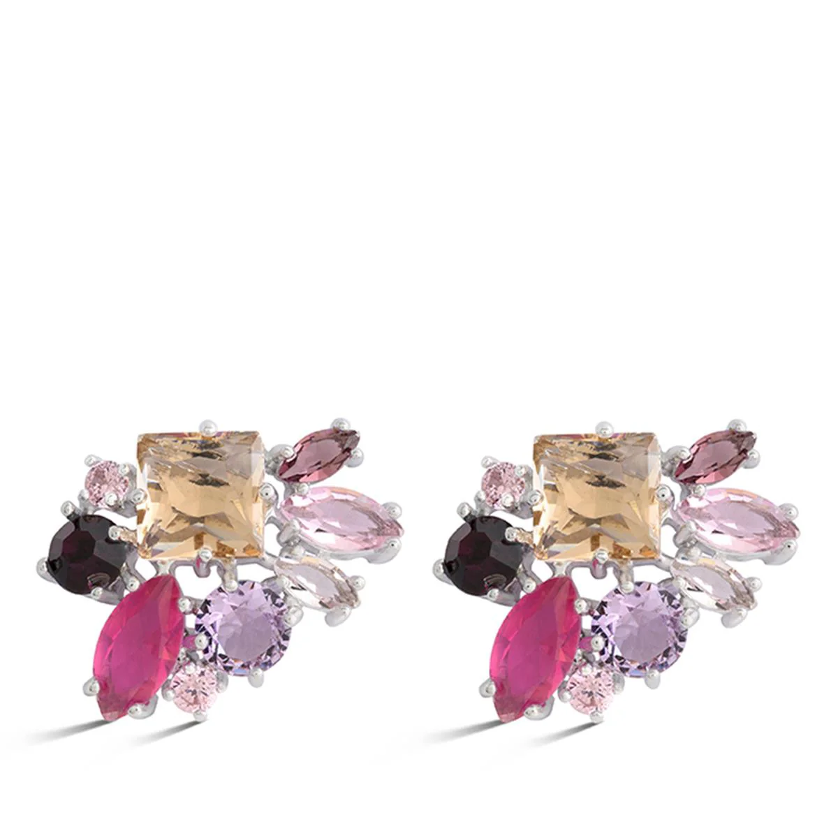 Pendientes Driskel acabado en Rodio - Driskel MULTICOLOR