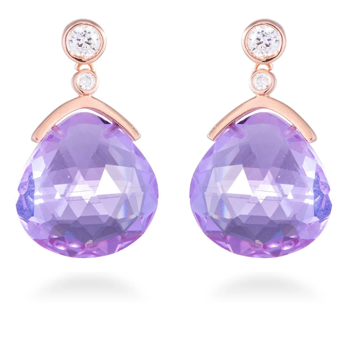Pendientes Dro Plata De Ley 925 - Dro MORADO