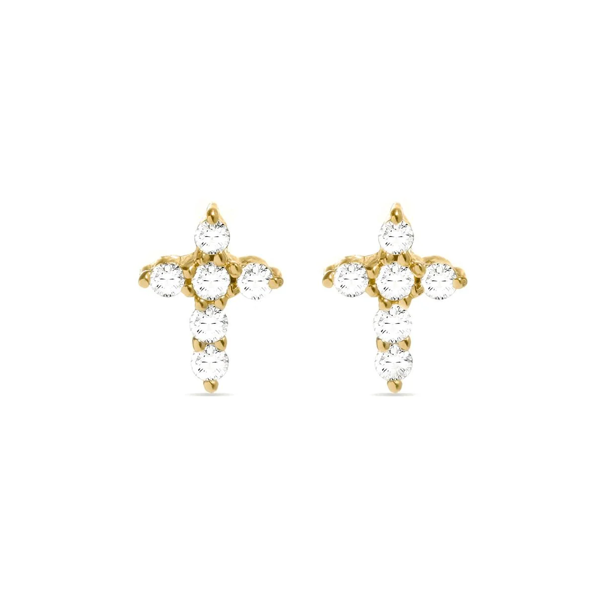 Pendientes Dursha Oro de ley 18k - Dursha BLANCO
