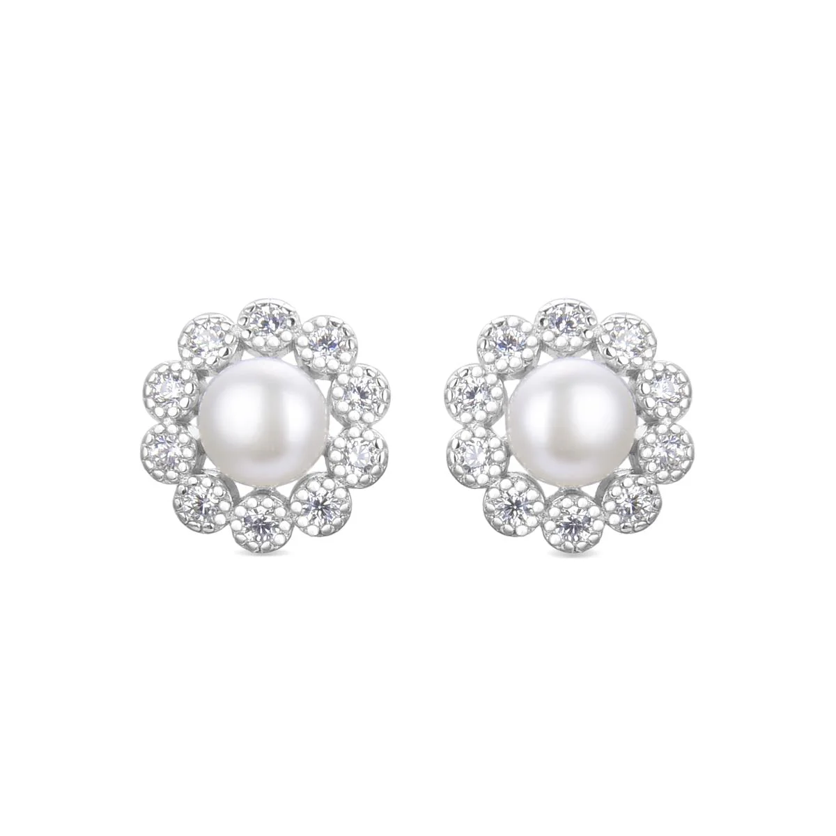 Pendientes Dushai Plata De Ley 925 - Dushai BLANCO
