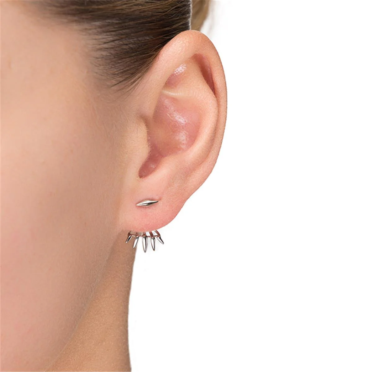 Pendientes Eadcwen Plata De Ley 925 - Eadcwen GRIS - Image 2