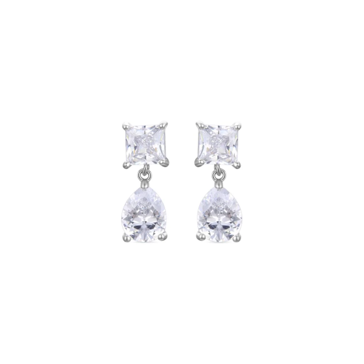 Pendientes Eanor Plata De Ley 925 - Eanor BLANCO