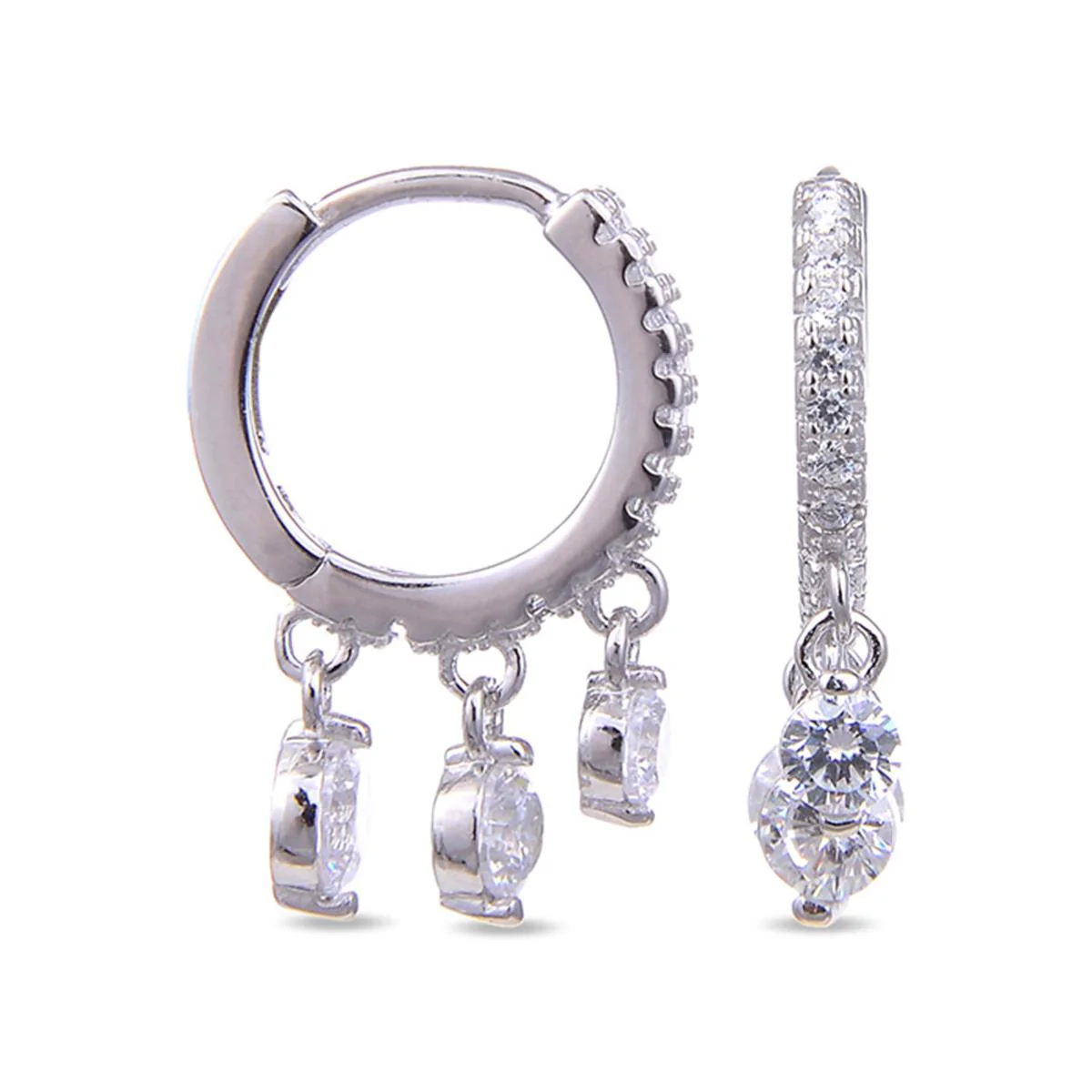 Pendientes Edar Plata - Edar BLANCO