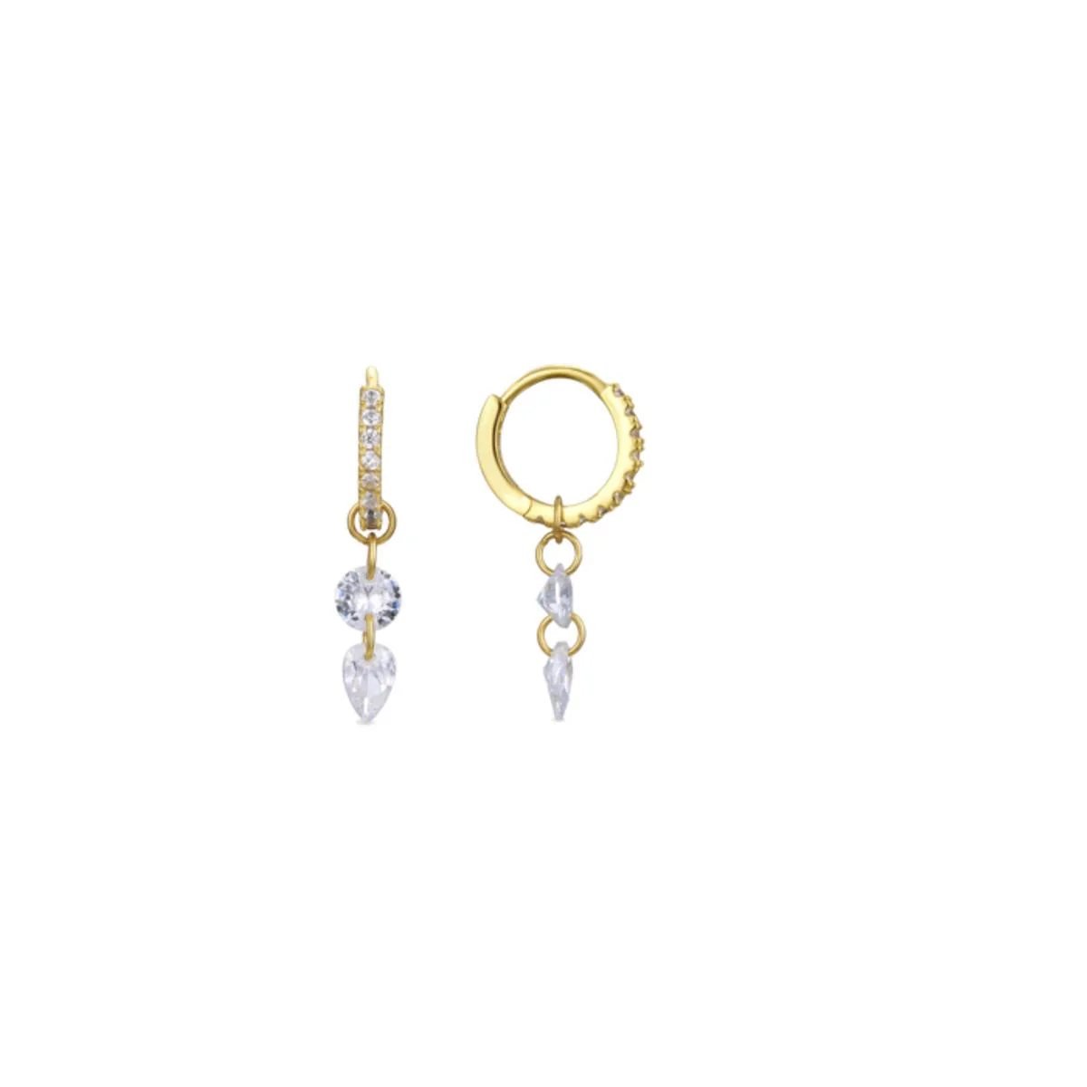 Pendientes Edhel Plata De Ley 925 - Edhel BLANCO