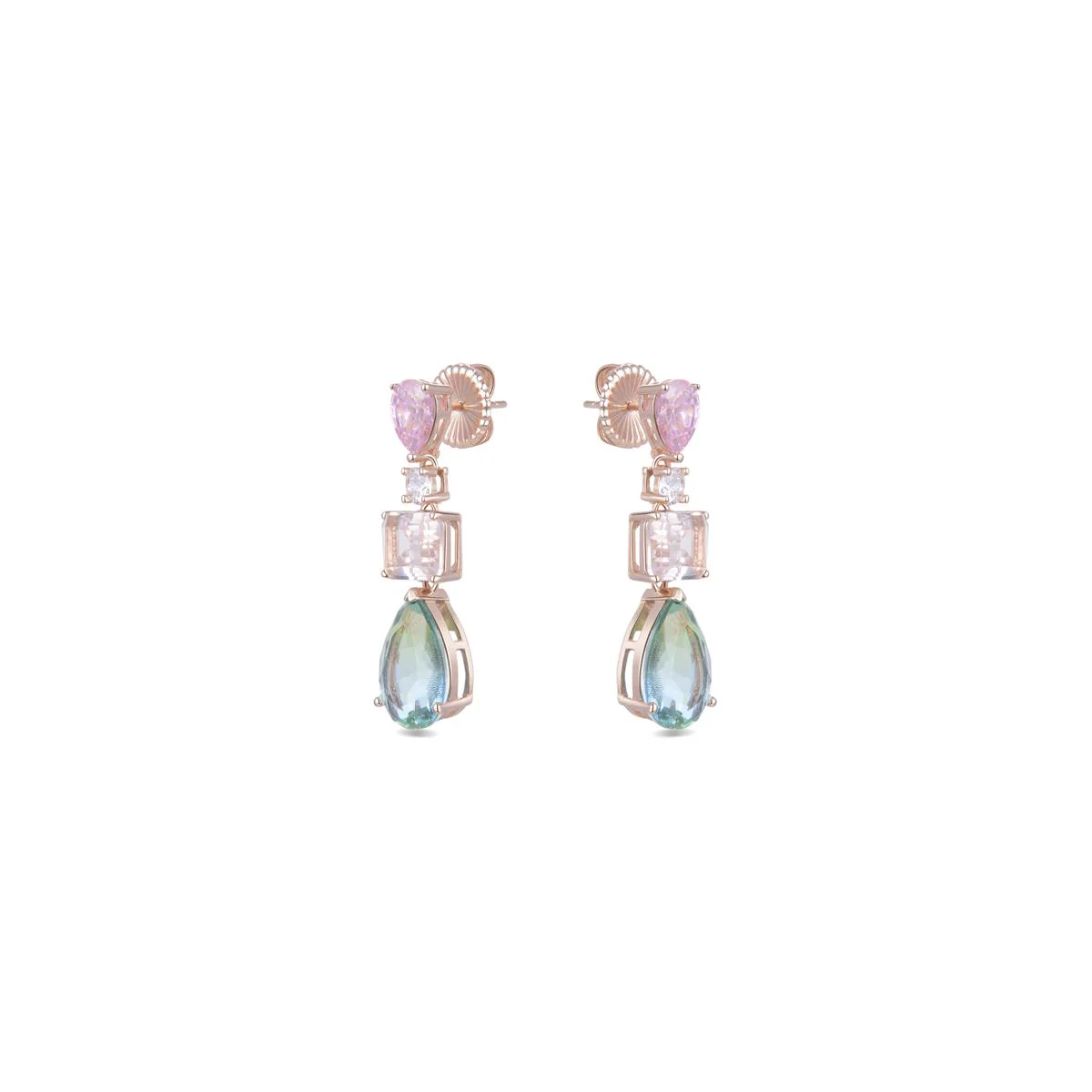 Pendientes Edri Plata De Ley 925 - Edri MULTICOLOR - Image 2