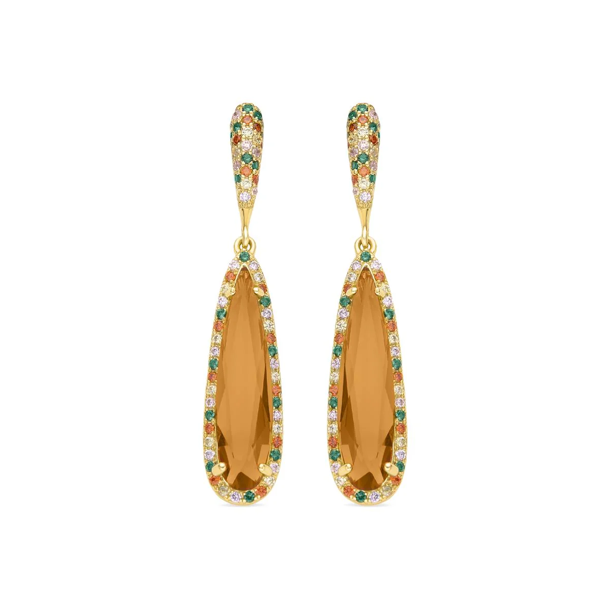 Pendientes Efuru Plata De Ley 925 - Efuru MULTICOLOR