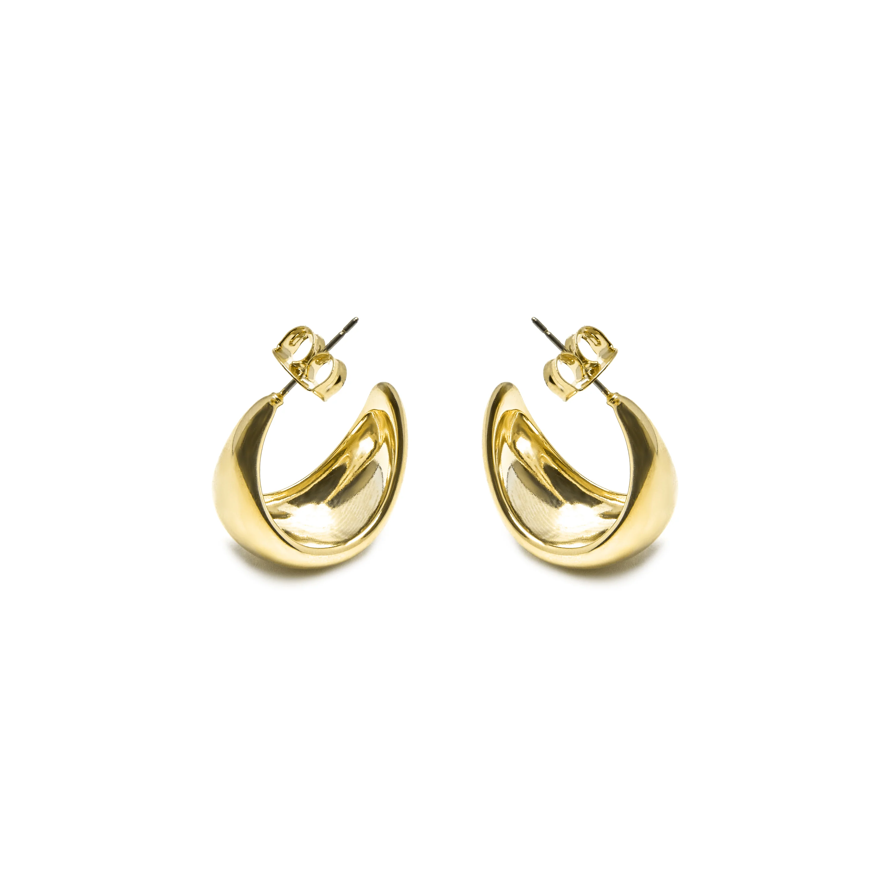 Pendientes acabados en oro amarillo 18K - Elfay - Image 3