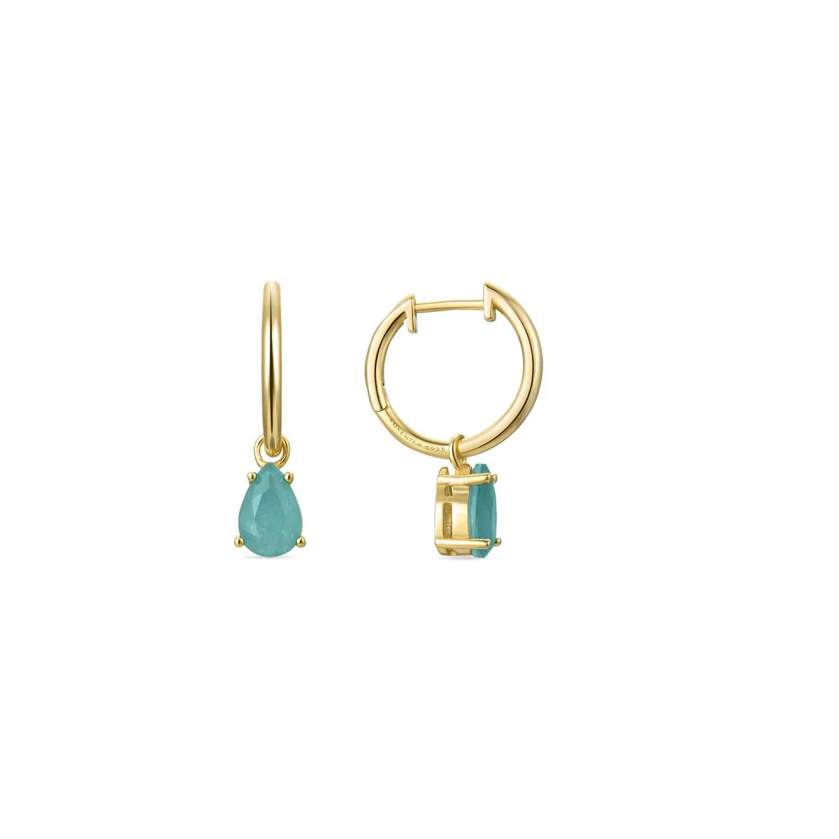 Pendientes Elha Plata De Ley 925 - Elha VERDE