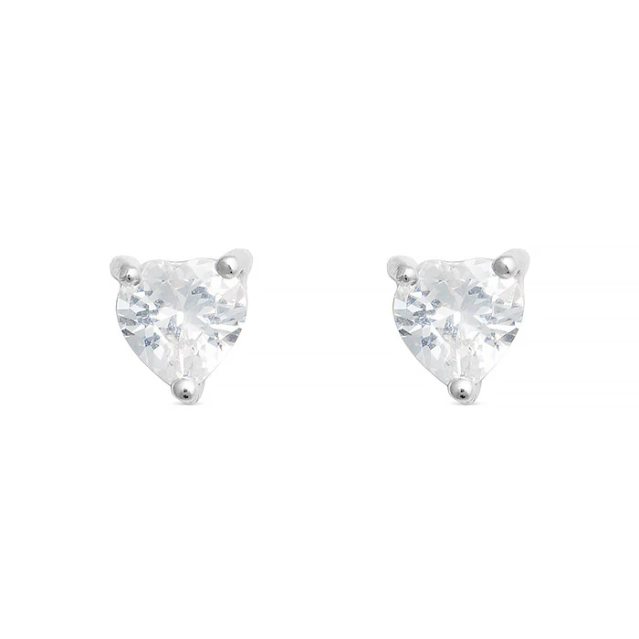 Pendientes de Plata de Ley 925 con Circonita Brillante acabados en rodio - Eqoyi
